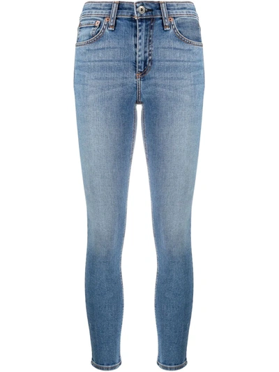 Shop Rag & Bone Nina Skinny Denim Jeans In Blau