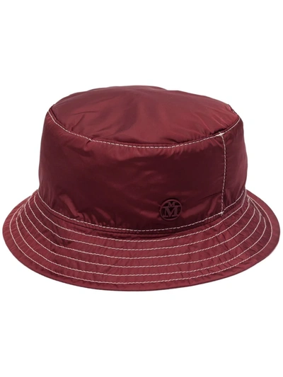 Shop Maison Michel Nylon Bucket Hat In Rot