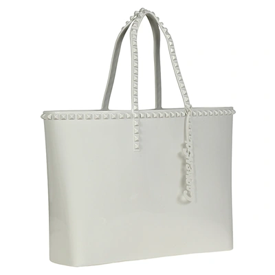 Shop Carmen Sol Angelica Large Tote In Light Grey