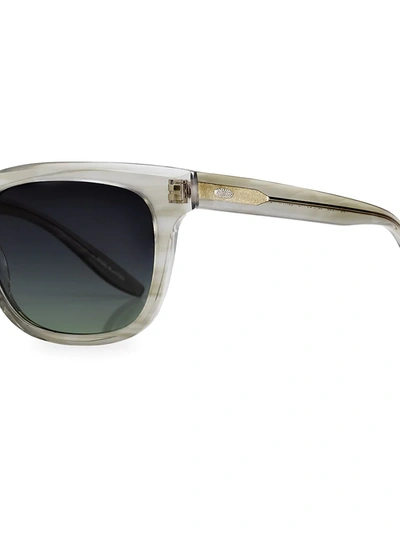 Barton Perreira Chisa 52mm Rectangular Sunglasses In Grey