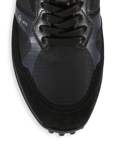 Shop Alfred Dunhill Men's Radial 2.0 Runner Sneakers In Black