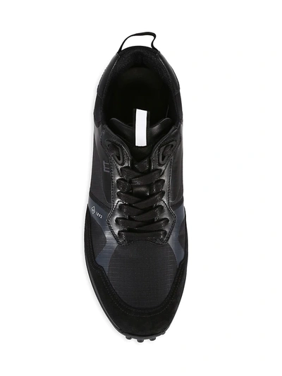 Shop Alfred Dunhill Men's Radial 2.0 Runner Sneakers In Black