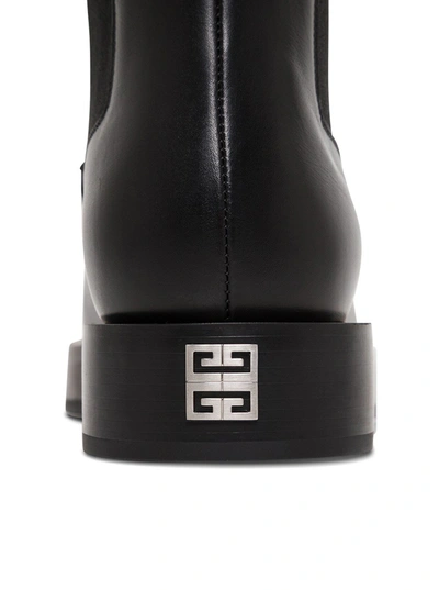 Shop Givenchy Black Leather Chelsea Boots