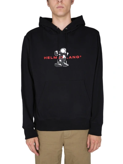Shop Helmut Lang Figure Sweatshirt In Nero