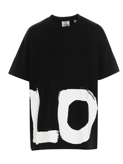 Shop Burberry Carrick Love T-shirt In Black