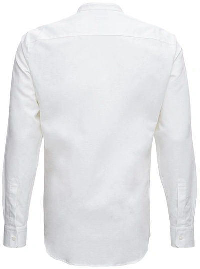 Shop Z Zegna White Linen Shirt
