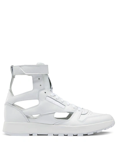 Shop Maison Margiela X Reebok Classic Leather Tabi Gladiator Sneakers In White
