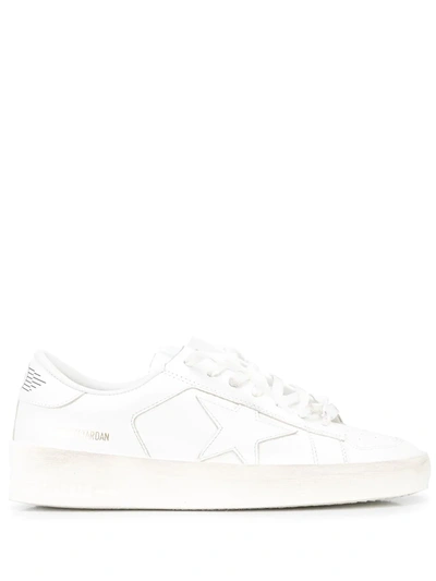 Shop Golden Goose Stardan Low-top Sneakers In Weiss