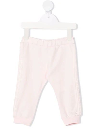 Shop Fendi Ff-band Track Pants In Pink