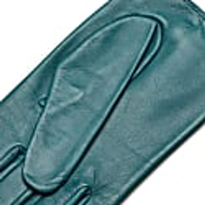 1861 Glove Manufactory Green Rimini - Women's Leather Driving Gloves In Petrol In Driving