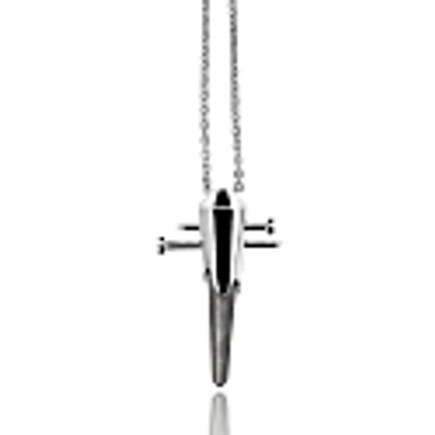 Kasun Stake Cross Pendant Silver In Pendant
