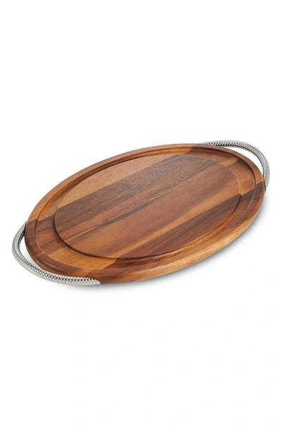 Shop Nambe Braid Carving Board In Brown