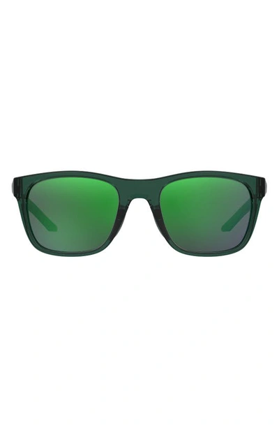 Shop Under Armour 55mm Square Sunglasses In Green