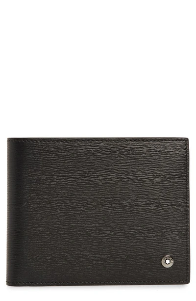 Shop Montblanc 4810 Westside Leather Wallet In Black