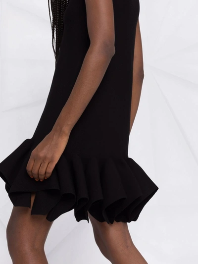 Shop Bottega Veneta Wool Blend Dress In Black