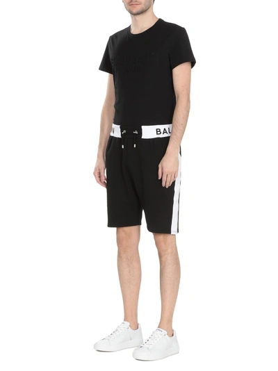 Shop Balmain Shorts Black