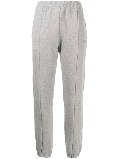 Shop Vetements Logo-embroidered Sweat Pants In Grau