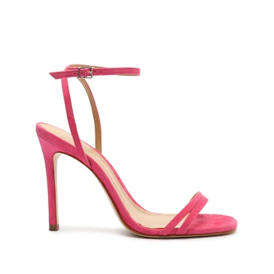 Shop Schutz Altina Suede Sandal In Vibrant Pink