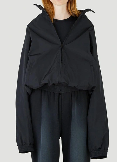 Shop Balenciaga Free Tracksuit Jacket In Black