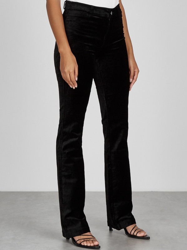 velvet bootcut pants