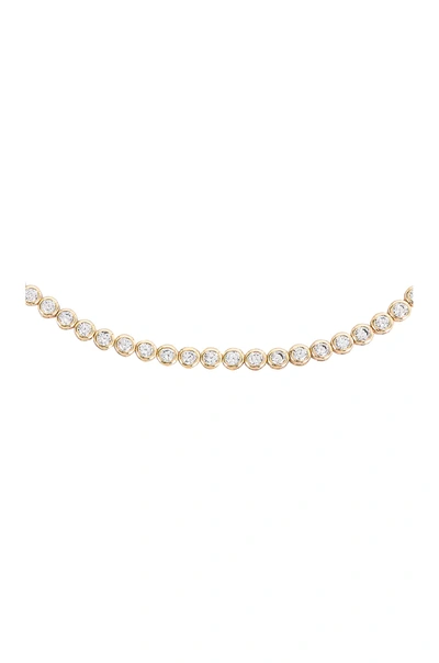 Shop Lili Claspe Reese Tennis Necklace In 金色