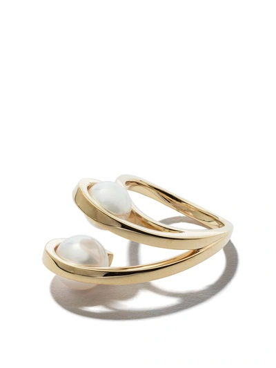 Tasaki 18kt Yellow Gold  Atelier Aurora Akoya Pearl Ring In Gold