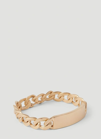 Shop Maison Margiela Chain Bracelet In Gold