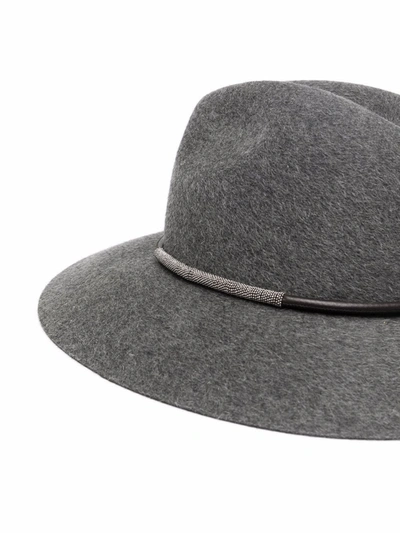 Shop Brunello Cucinelli Hats Grey