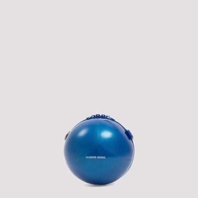 Shop Marine Serre Mini Ball Bag In Blue
