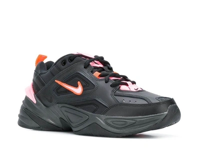 Shop Nike M2k Tekno Black/sunset Pulse Sneakers