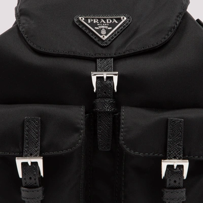 Shop Prada Mini Backpack Nylon Bag In Black