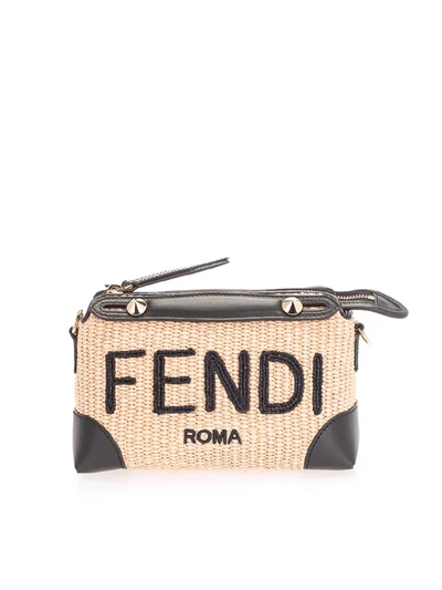 Shop Fendi By The Way Mini Bag In Beige And Black