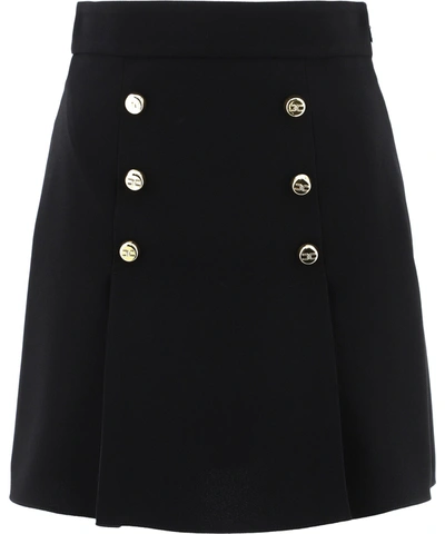 Shop Elisabetta Franchi Button In Black