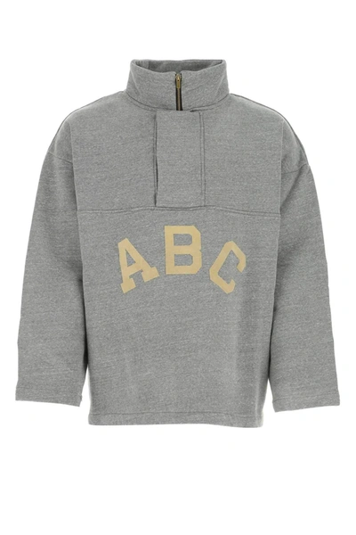 Shop Fear Of God Abc Pullover Sweater In Grey