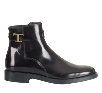 Shop Tod's Timeless Ankle Boots In Black