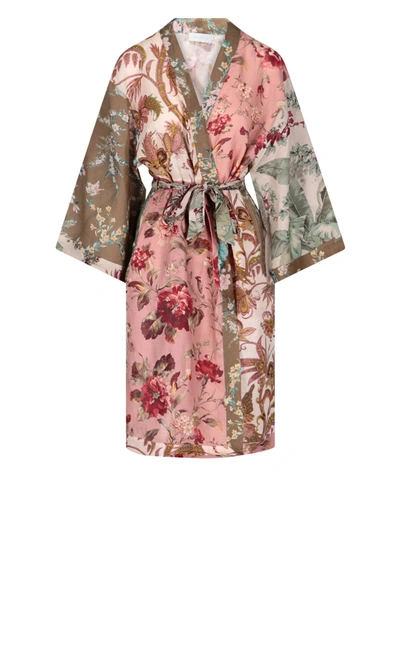 Shop Zimmermann Cassia Belted Printed Robe In Multi