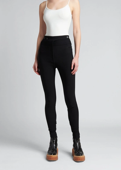 Shop Stella Mccartney Morgan Skinny-leg Trousers In 1000 Black