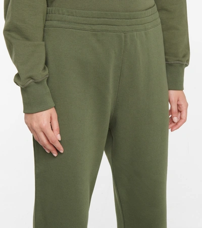 Shop Alexander Mcqueen Logo Cotton Sweatpants In Green