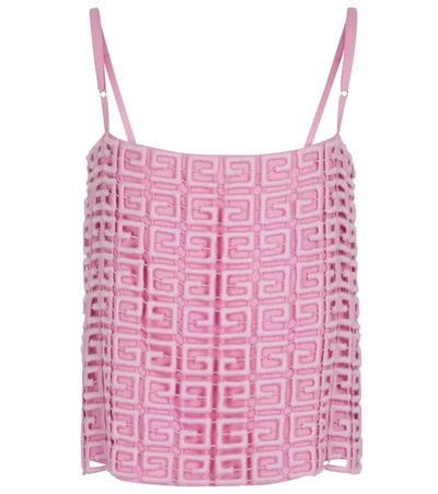 Shop Givenchy 4g Wool-blend Camisole In Pink