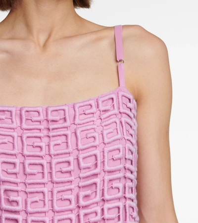 Shop Givenchy 4g Wool-blend Camisole In Pink