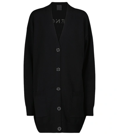 Shop Givenchy Wool And Cashmere Cardigan In Black