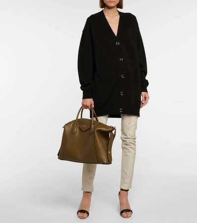 Shop Givenchy Wool And Cashmere Cardigan In Black