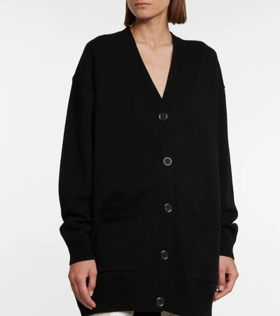 Shop Givenchy Wool And Cashmere Cardigan In Black