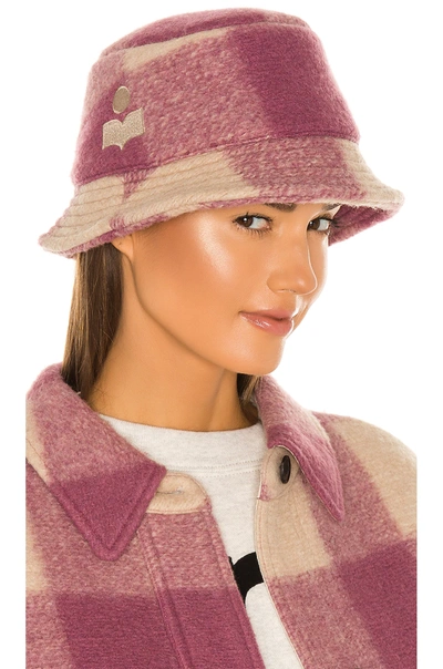 Shop Isabel Marant Haley Hat In Purple