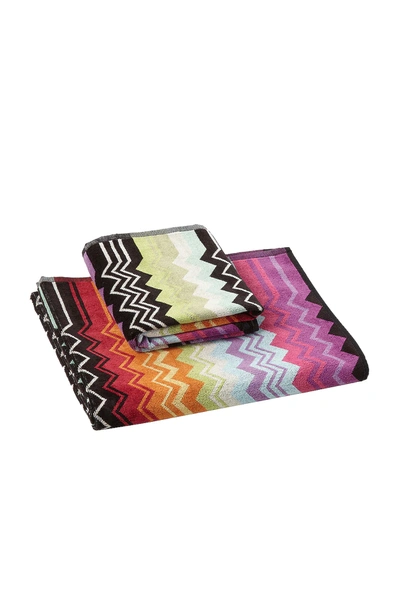 Shop Missoni Giacomo 2 Piece Bath & Hand Towel Set In Multi