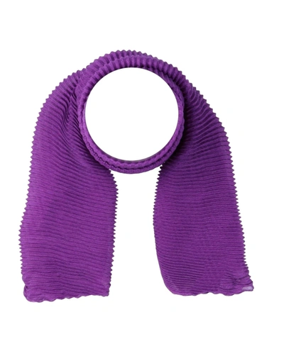 Shop Agnona Scarves In Purple