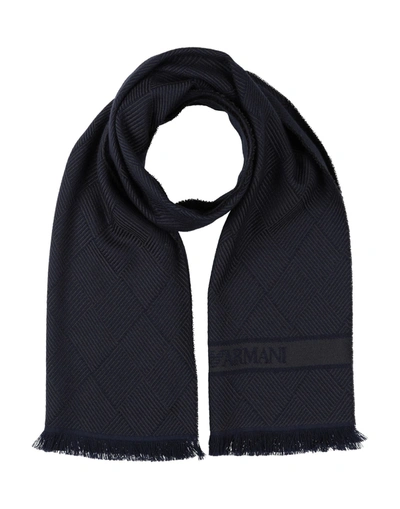 Emporio Armani Scarves In Dark Blue