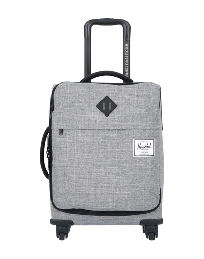 Shop Herschel Supply Co Wheeled Luggage In Grey