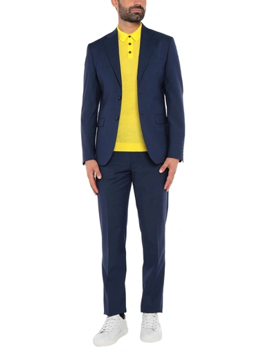 Shop Alessandro Gilles Suit Jackets In Dark Blue