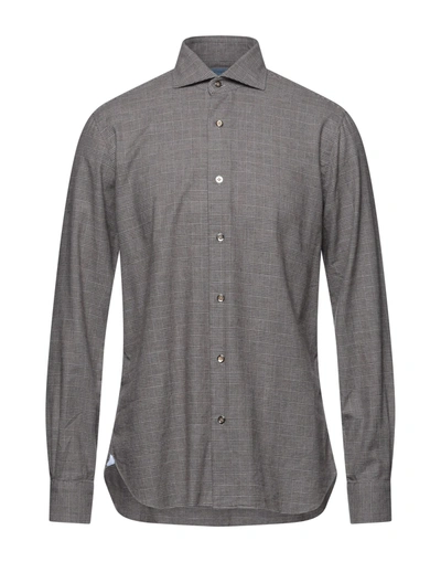 Barba Napoli Shirts In Khaki